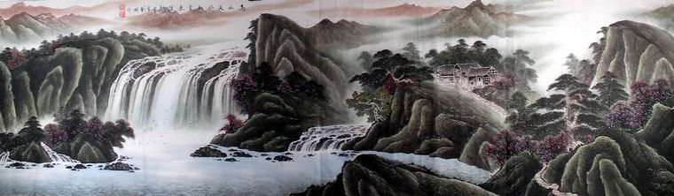 小丈二山水畫